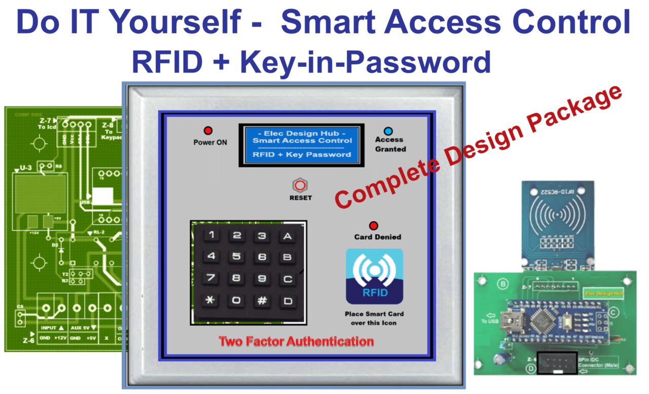 Smart Access Control System - RFID + Key-in-Password