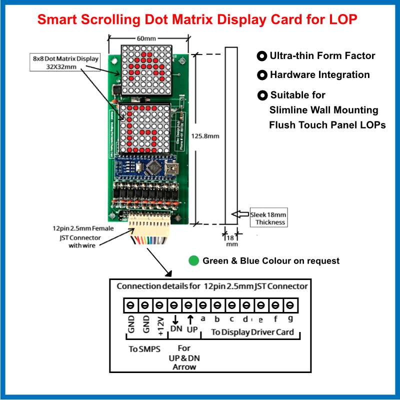 Elevator Controller Board Kit | G+4 First-Come-First-Serve (FCFS) 3 Elevator Controller Fabrication Kit