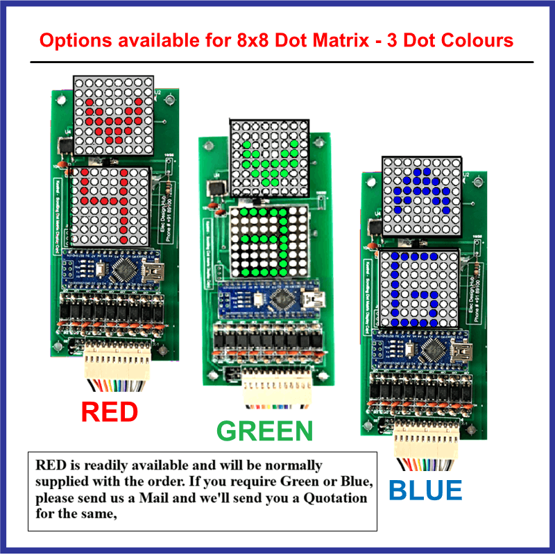 Smart Scrolling Dot Matrix Display Card | Elevator LOP & COP 3 Elevator floor display card