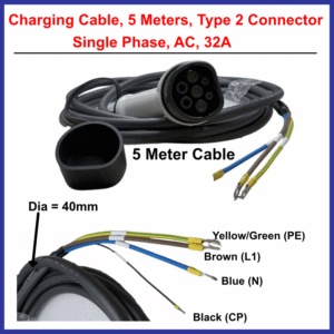 32A Type 2 EV charger cable