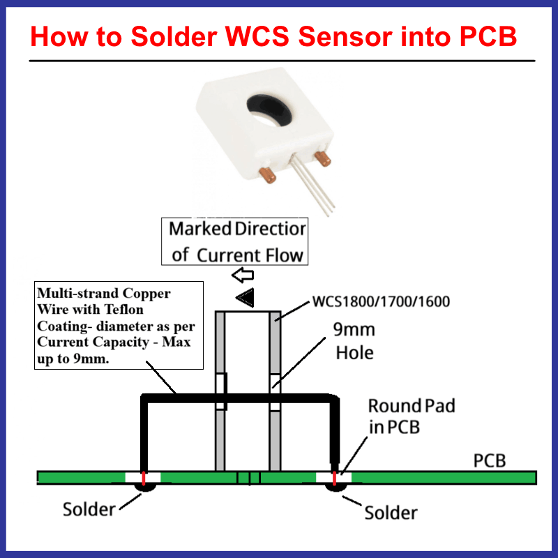 AC/DC Current Sensor - WCS1600 3 WCS Current Sensor Module